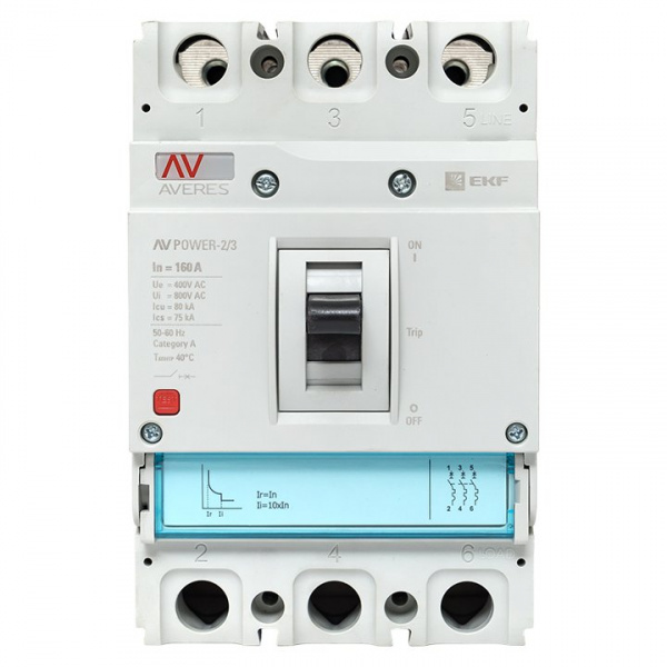 EKF Averes Автоматический выключатель AV POWER-2/3 160А 80kA TR