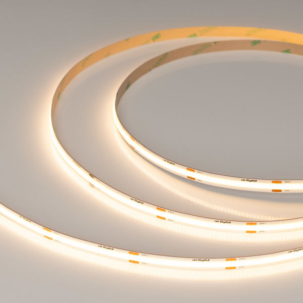 Arlight Лента COB-X480-8mm 24V Warm2700 (8 W/m, IP20, CSP, 5m) (-)