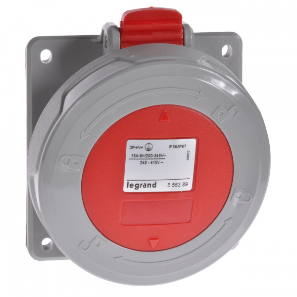 Legrand Розетка встр. 16А 3К+З 380В IP67