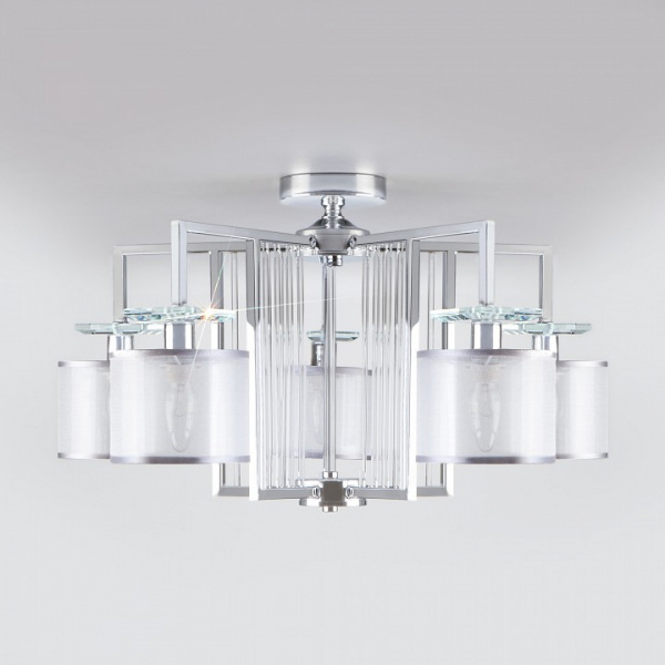 Умный потолочный светильник 60123/5 хром Eurosvet Fargo Умный потолочный светильник 60123/5 хром Eurosvet Fargo