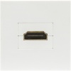 Donel Розетка HDMI, 2мод., бел. (45х45мм), серия (тип) DEC, DECF29W2