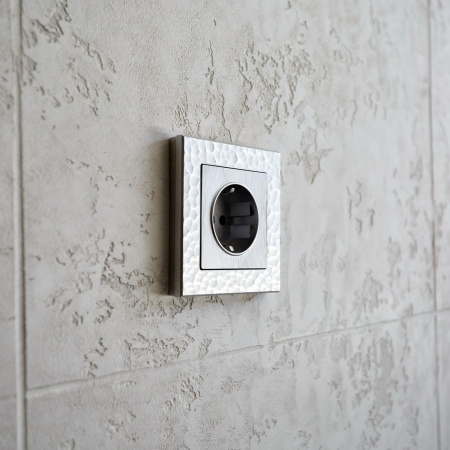 Рамка из поликарбоната на 1 пост Hammer серебряный W0012406