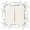 Simon 24 Слоновая кость Двухклавишный выключатель