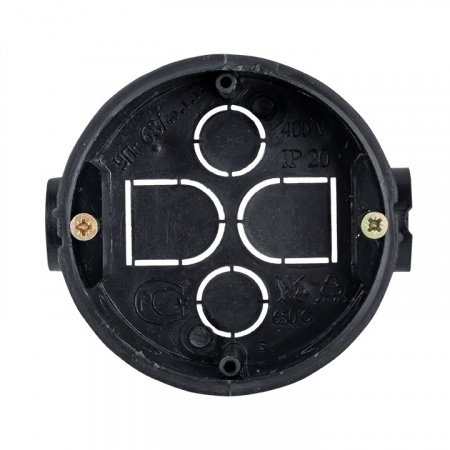 EKF PROxima Коробка установочная приборная КМТ-010-044 со стыковочными узлами и саморезами для твердых стен (71х42) розничный стикер