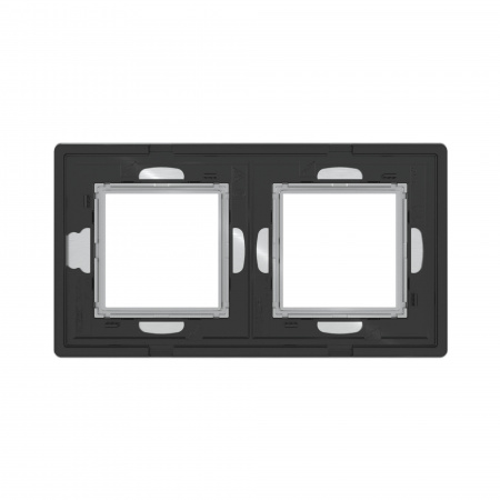 DKC Avanti Серый Алюминий Рамка 4 модуля