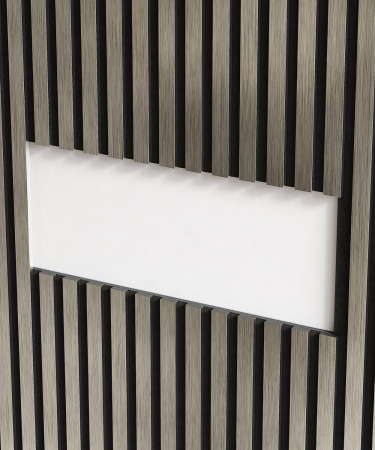 Рейка RX010-055, 30х10, 3000мм, Платина матовая/30