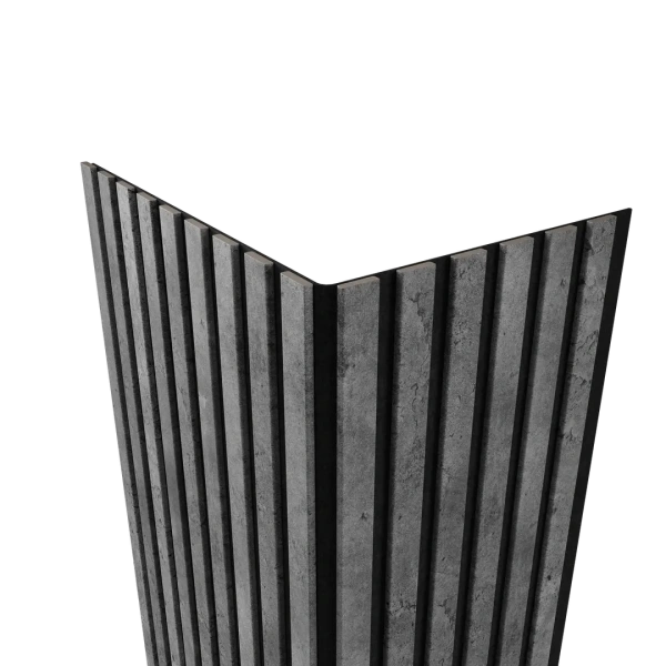 Акустическая панель FLEX Бетон 1200×600 мм рейка 25х6 мм