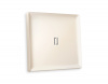 Лицевая панель ALFA (Бежевый матовый) для 1-кл  выключателей с подсветкой QUANT AP3220