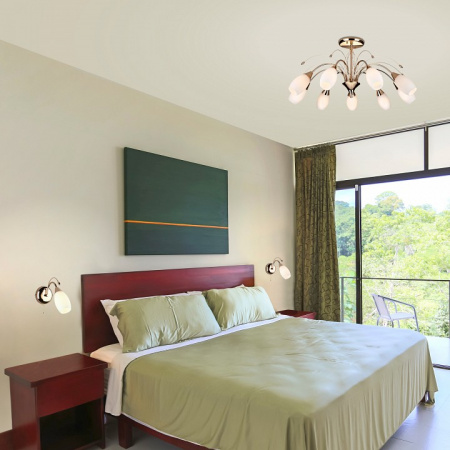 Потолочная люстра с плафонами 22080/9 золото Eurosvet Ginevra Потолочная люстра с плафонами 22080/9 золото Eurosvet Ginevra