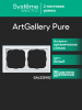Systeme Electric ArtGallery Pure Органическое стекло Белый Рамка 2-ая