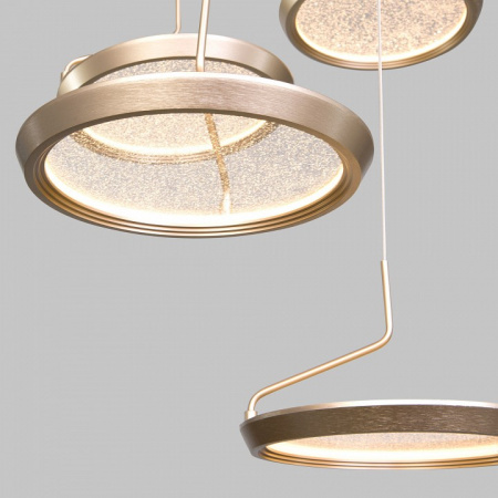 Подвесной светодиодный светильник 90034/6 золото Eurosvet Crespella