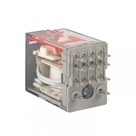 EKF Averes Реле промежуточное с кнопкой и механической индикацией RPAt 22/4 5A 230В AC