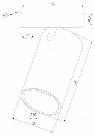Mini Magnetic Трековый светильник 3W 3000K (черный) 85200/01 Elektrostandard Mini Magnetic a067272