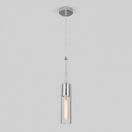 Подвесной светильник со стеклянным плафоном 50226/1 прозрачный Eurosvet Graf