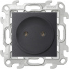 Simon 24 Графит Розетка 2К без защитных шторок
