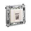 DKC Avanti Ванильная дымка Компьютерная розетка RJ-45 одинарная  категория  5e экранированная