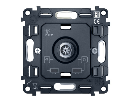 Механизм TV розетки проходной 5-1000 MHz 4dB QUANT VM211