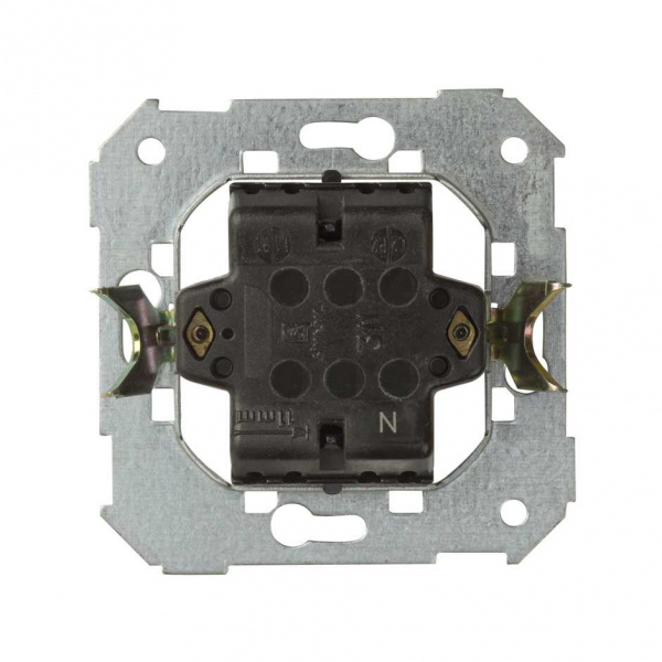 Simon 75 Мех Выключатель кнопочный с подсветкой