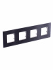 ABB NIE Zenit Сталь Рамка 4-я 2+2 +2+2 мод