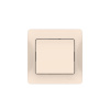 Systeme Electric Glossa Бежевый Выключатель 1-клавишный, сх.1, 10АХ, в сборе, быстрозажим. клем.