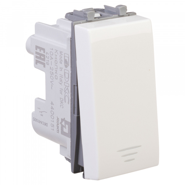 DKC Avanti Белое облако Кнопка 1 модуль