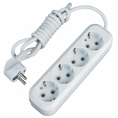 EKF PROxima Удлинитель "Эксперт" 4 гнезда 2 метра 16А/3,5кВт с заземлением ПВС 3х1