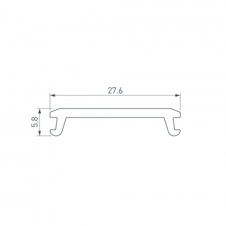 Arlight Экран STRETCH-25-CEIL-CENTER-10m OPAL-PVC (-)