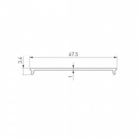 Arlight Экран STRETCH-S-50-CEIL-CENTER-10m OPAL (GAMMA50) (-)