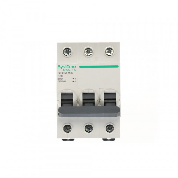 Systeme Electric City9 Set Автоматический выключатель (АВ) B 50А 3P 6kA 400В