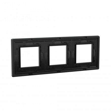 DKC Avanti Черный Алюминий Рамка 6 модулей