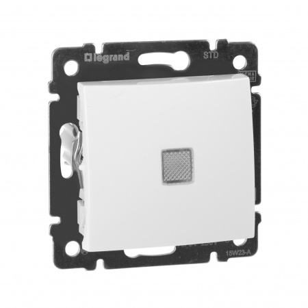 Legrand Valena Бел Выключатель 1-клавишный с подсветкой
