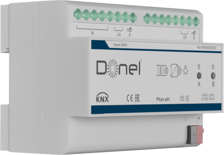 Donel KNX SCR диммер 2-канальный, DKADSCR021501