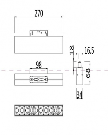 Трековый светильник TR014-2-20W4K-B Maytoni Points