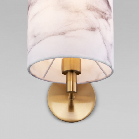 Настенный светильник с тканевым абажуром 60174/1 латунь Eurosvet Brume
