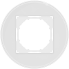 Donel Рамка 1-я, Natural Round белое стекло, серия A07, DERN211WG