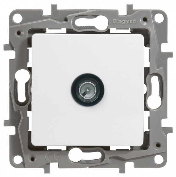 Legrand Etika Белый Розетка TV проходная, 15дБ