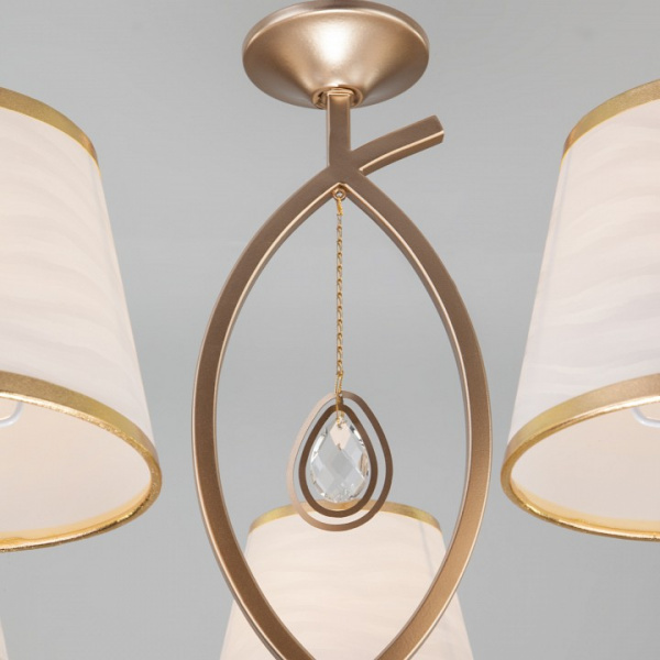 Классическая люстра 60091/5 перламутровое золото Eurosvet Salita Классическая люстра 60091/5 перламутровое золото Eurosvet Salita