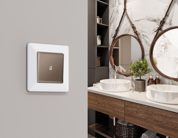 Рамка ALFA Line (Белый матовый) 2-ая AF110122