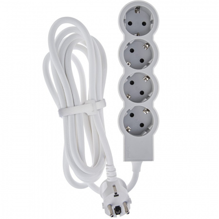 Legrand Revolution Стандарт Бело-серый Удлинитель 4x2К+З, кабель 3м