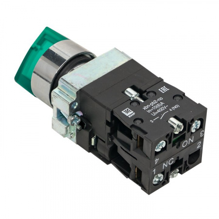 Переключатель BD33 3P c зеленой подсветкой 230В NO EKF PROxima