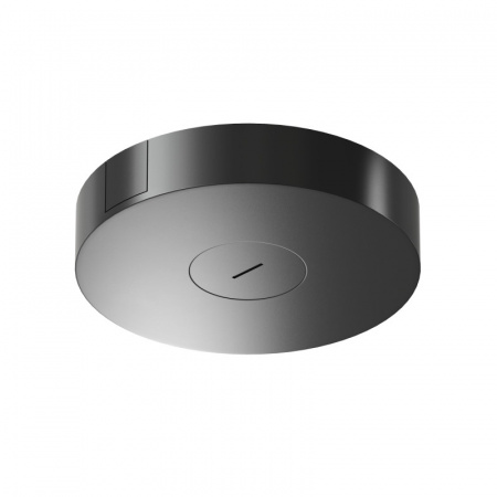 TR5511-BK Накладное основание с возможностью размещения блока питания и подачи питания треку-ремню Belty, серия Base, D260*H50мм, IP20, черный, алюминий