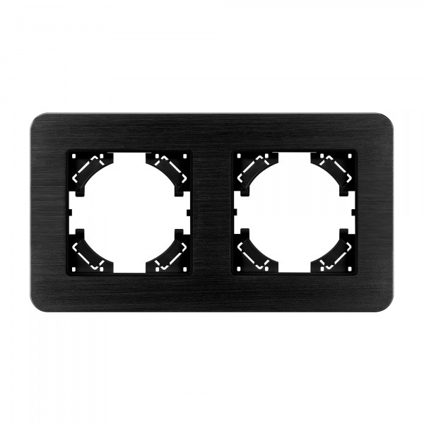 Arlight Рамка алюминиевая FRM-AKIRY-AL-2-BK (-)