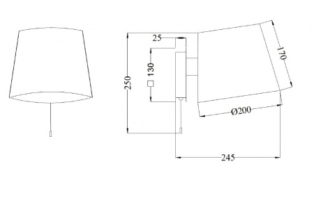 Настенный светильник (бра) MOD613WL-01W Maytoni Bergamo