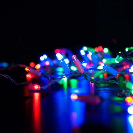 Гирлянда бахрома мульти 3*0.6 М IP65 100-101 Eurosvet 100-101