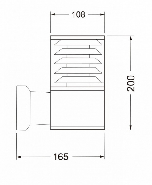 Настенный светильник (бра) O576WL-01GR Maytoni Bronx