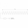 Гирлянда нить 5 м IP20 400-001 мульти Eurosvet 400-001
