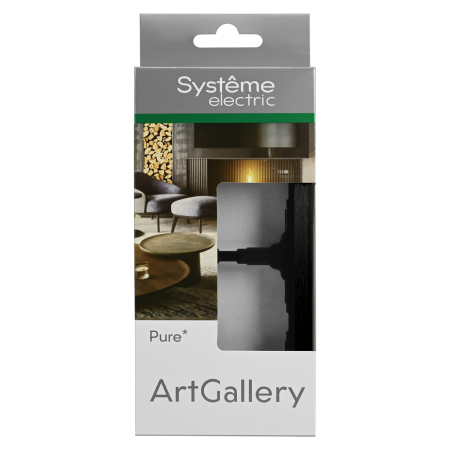 Systeme Electric ArtGallery Pure Металл Оникс Рамка 2-ая