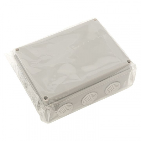 EKF PROxima Коробка распаячная КМР-050-042 пылевлагозащитная, 10 мембранных вводов, уплотнительный шнур (190х140х70)