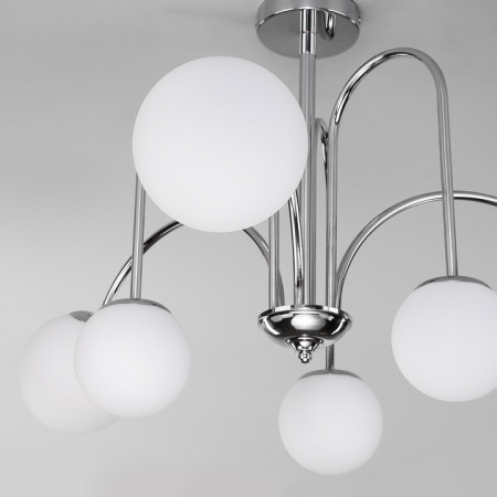 Потолочная люстра с плафонами 30177/6 хром Eurosvet Alix