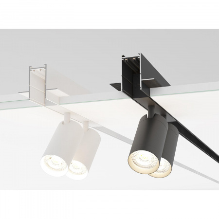 TR2012-BK/1 Встраиваемый шинопровод SMART 2м под ГКЛ, черный, медные контакты